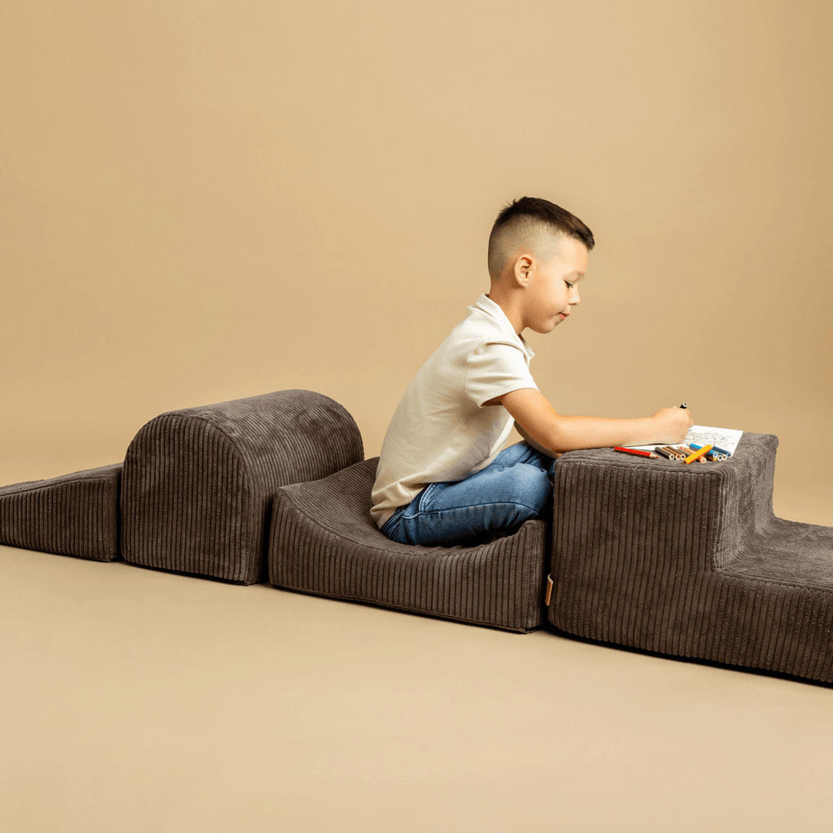SPIELPLATZ – 4 Elemente – Ästhetik - Blau, Textil (250/45/30cm)