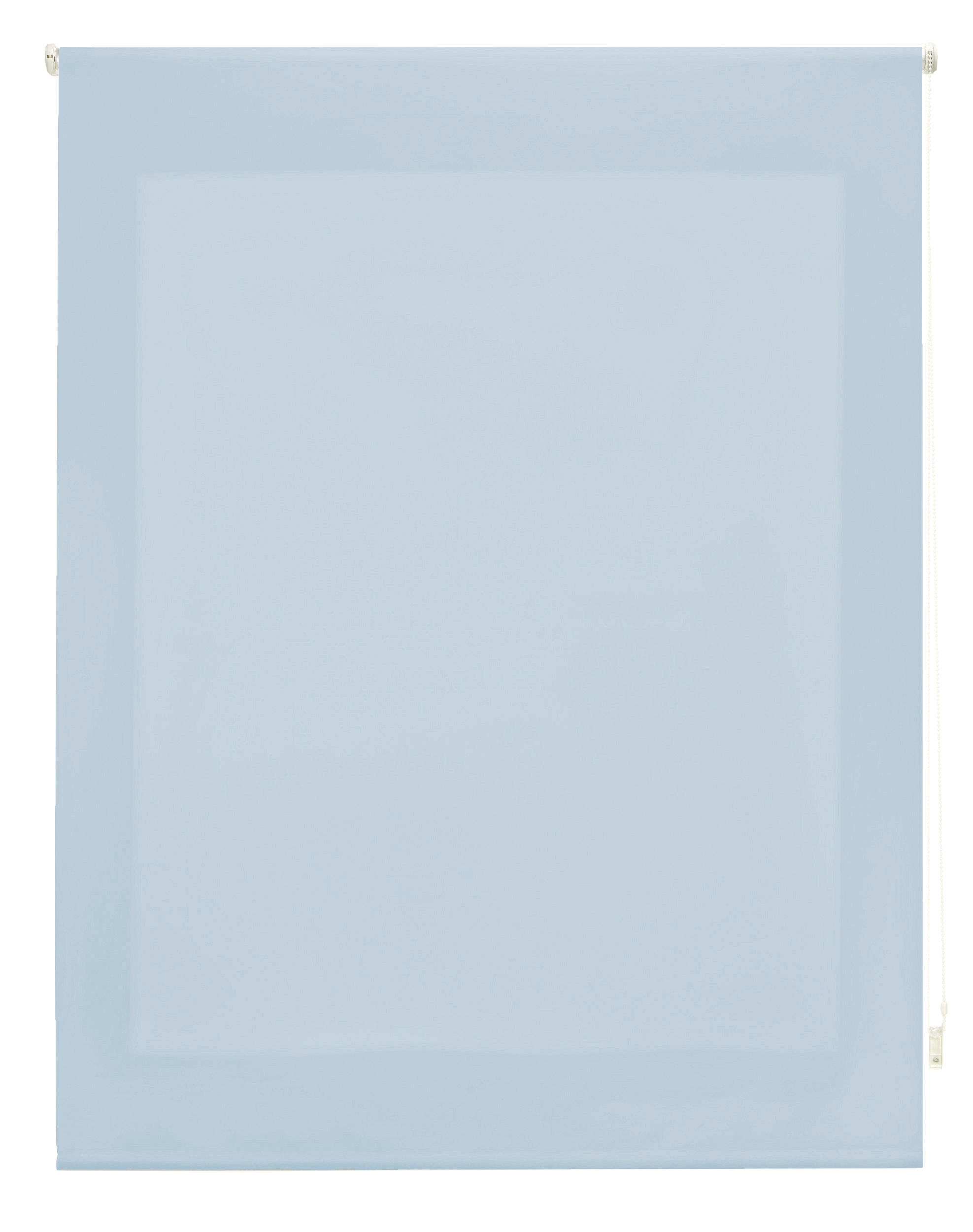 ROLLO Polyester Transluzent Hellblau 180x175 - Hellblau, Textil (180/175/1cm) - Purline