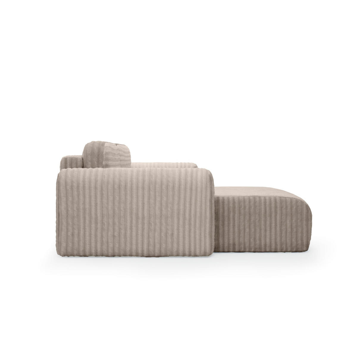 ECKSOFA mit Schlaffunktion Emmen, Hellbraun - Hellbraun, Textil (286/100cm) - Fedve