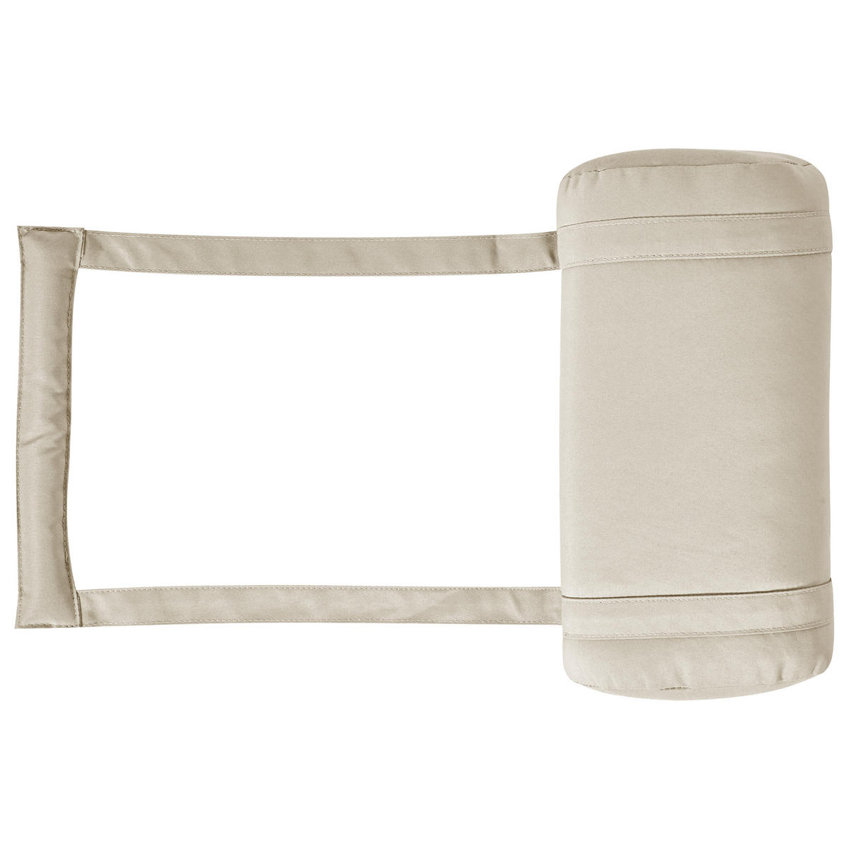 SITZAUFLAGEN 2er-Set Taupe 50/45 cm Java/Amantea Premium - Taupe, Textil (71/71/50cm) - Beliani