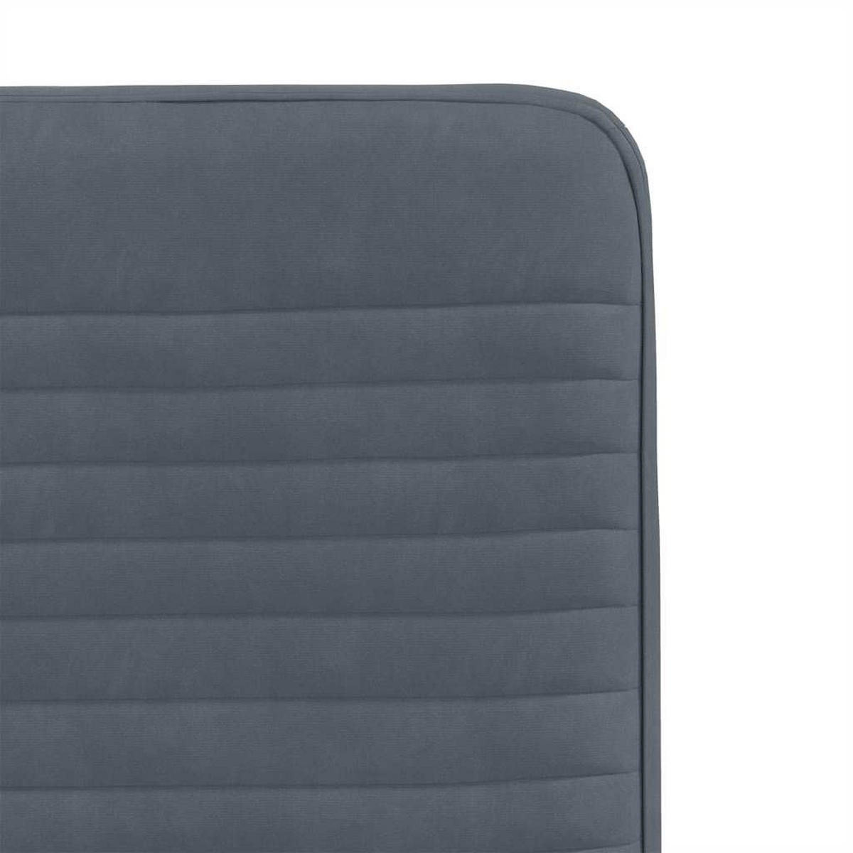 ESSZIMMERSTÜHLE 2 Stk. Dunkelgrau Samt 45*54*83cm - Dunkelgrau, Metall (45/83/54cm) - ZMH