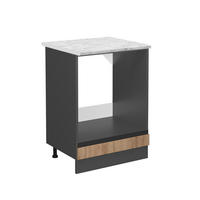 SKŘÍŇKA NA VESTAVĚNOU TROUBU R-Line Zlatý mocný dub - medově dubová/antracitová, kompozitní dřevo (60/81.6/46cm) - Vicco