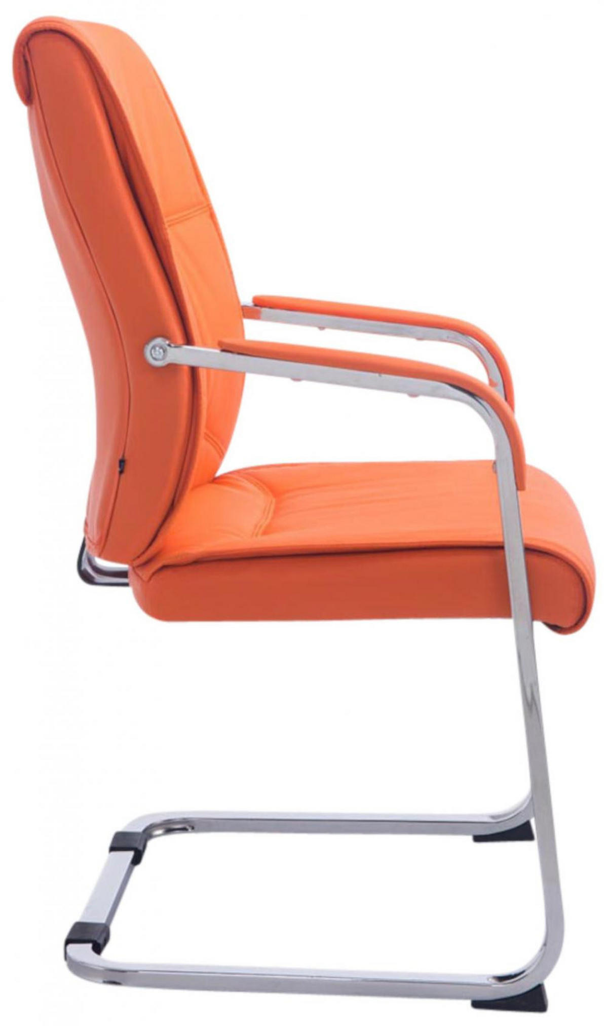SCHWINGSTUHL 2er Set Lederlook orange - Orange, Textil/Metall (58/102/65cm) - CLP