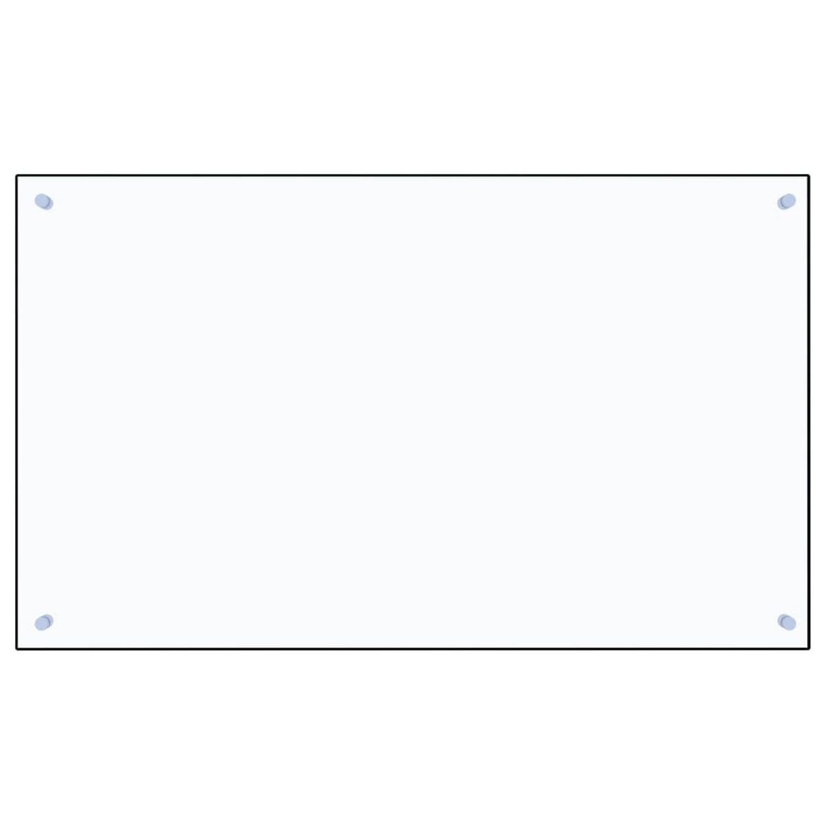 KÜCHENRÜCKWAND Glas - 100x60cm Transparent | Küche Spritzschutz Wandschutz Glasplatte - Transparent, Glas (100/60/0.6cm) - DELUKE