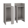 NACHTTISCH Lenar Greige 27 x 60 cm 2er-Set - Greige, Holzwerkstoff (27/60/25cm) - Vicco
