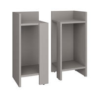 NACHTTISCH Lenar Greige 27 x 60 cm 2er-Set - Greige, Holzwerkstoff (27/60/25cm) - Vicco