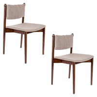 ESSZIMMERSTUHL Torrance - 2 er Set - Multicolor/Braun, Textil (46/78.5/52.5cm) - Dutchbone