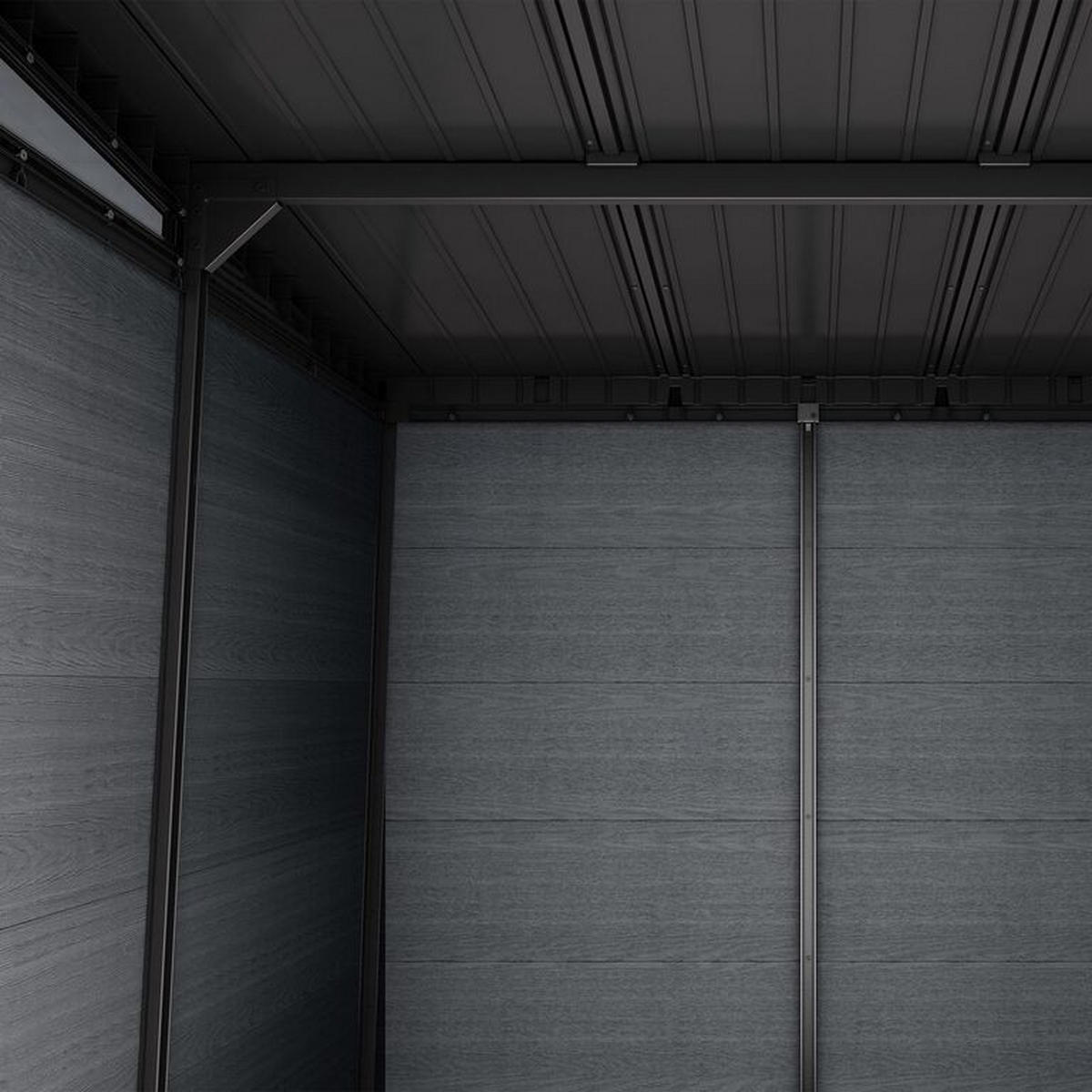 GARTENHAUS Newton - Grau, Kunststoff (230/246/413cm) - Keter