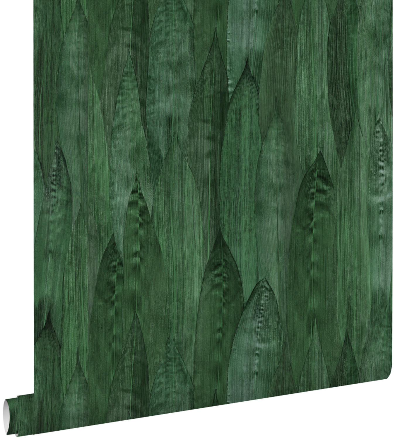 TAPETE Blätter 53 cm x 10.05 m - Grün, Papier (53/1000cm) - ESTAhome