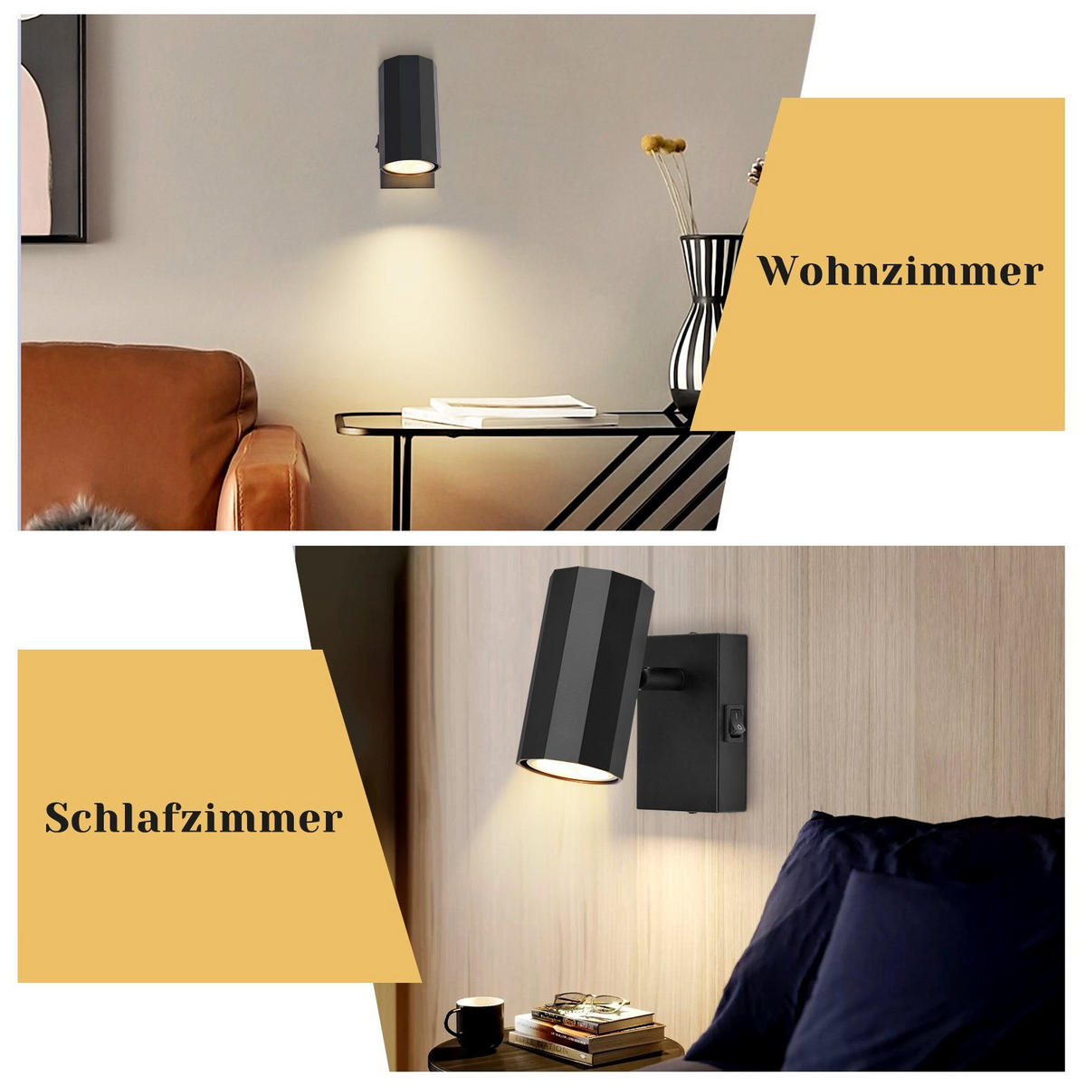 WANDSTRAHLER Hoxxi 10.5/5.9/10cm - Schwarz, Metall (5.9/10/10.5cm) - ZMH