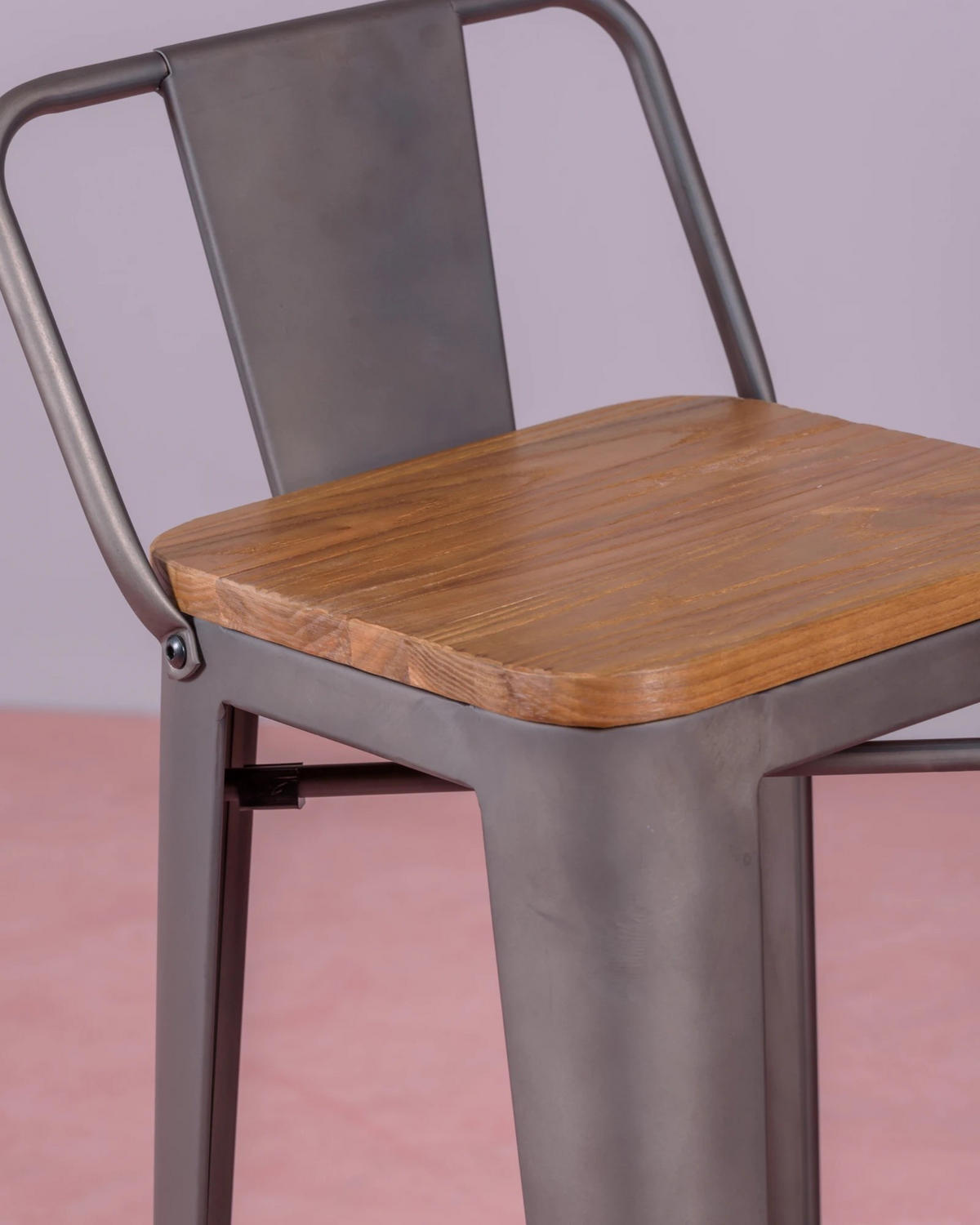 BARHOCKER-SET 4 Stück Metall Alteiche - Alteiche, Metall (42/94/42cm) - Nest Dream