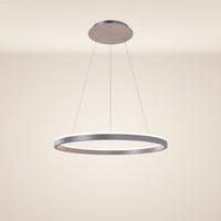 LED-HÄNGELAMPE Ring Aluminium Ø 60cm - Alufarben, Metall (60/60/3.3cm) - s.luce