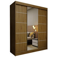 SCHWEBETÜRENSCHRANK MIRELLA 180/216/61 cm 3-türig mit Spiegel Eiche Artisan - Eiche Artisan, Holzwerkstoff (180/216/61cm) - MASSENO