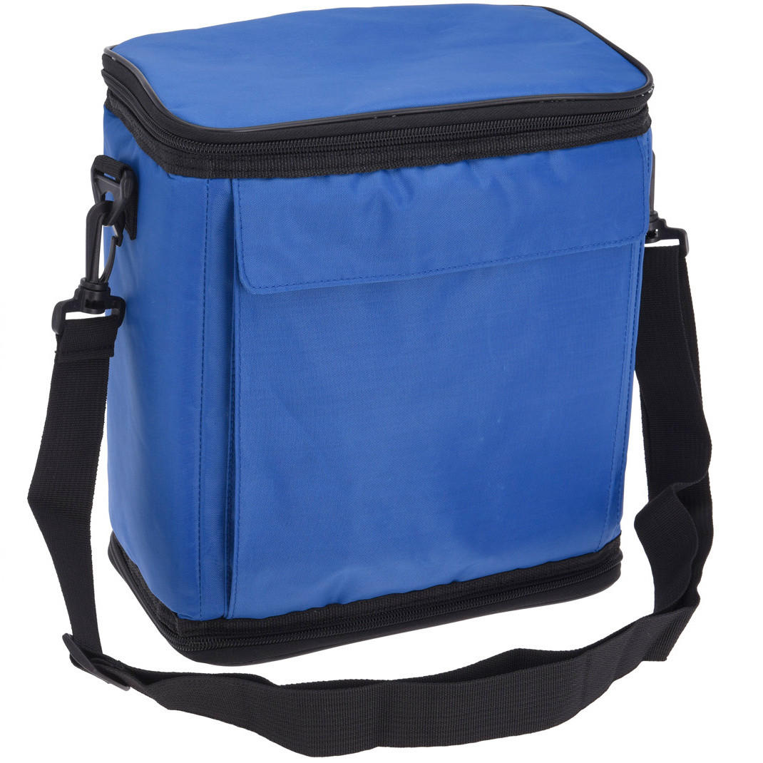 KÜHLTASCHE Dunkelblau-Schwarz 12 Dosen - Dunkelblau, Textil (26/25cm) - Excellent Houseware