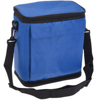 KÜHLTASCHE Dunkelblau-Schwarz 12 Dosen - Dunkelblau, Textil (26/25cm) - Excellent Houseware