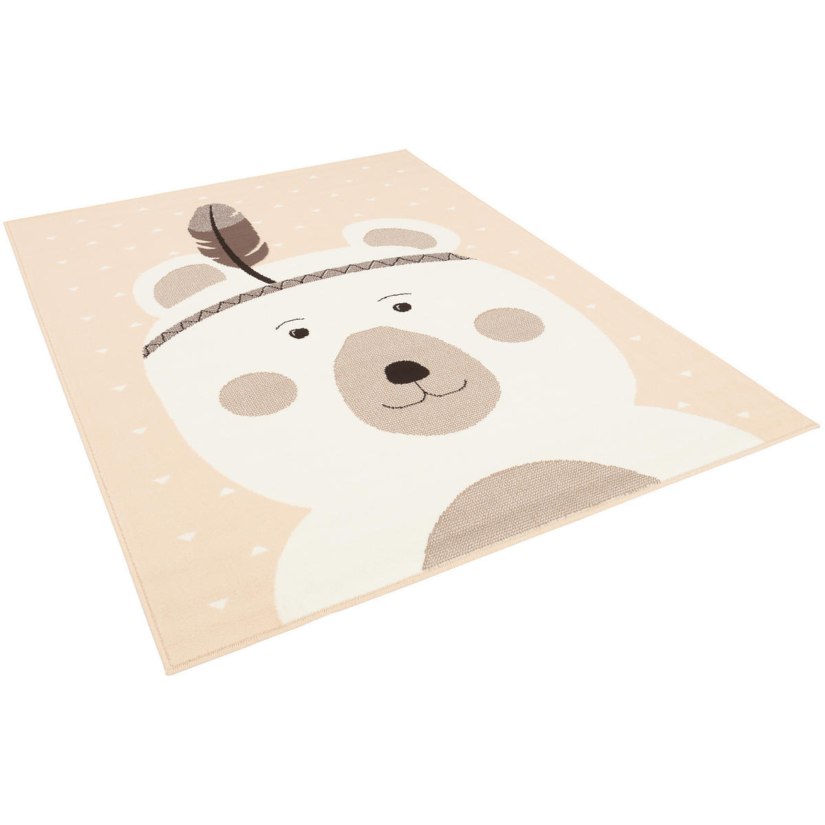 KINDERTEPPICH TRENDLINE PASTELL BÄR - Rosa, Textil (200/290cm) - Pergamon