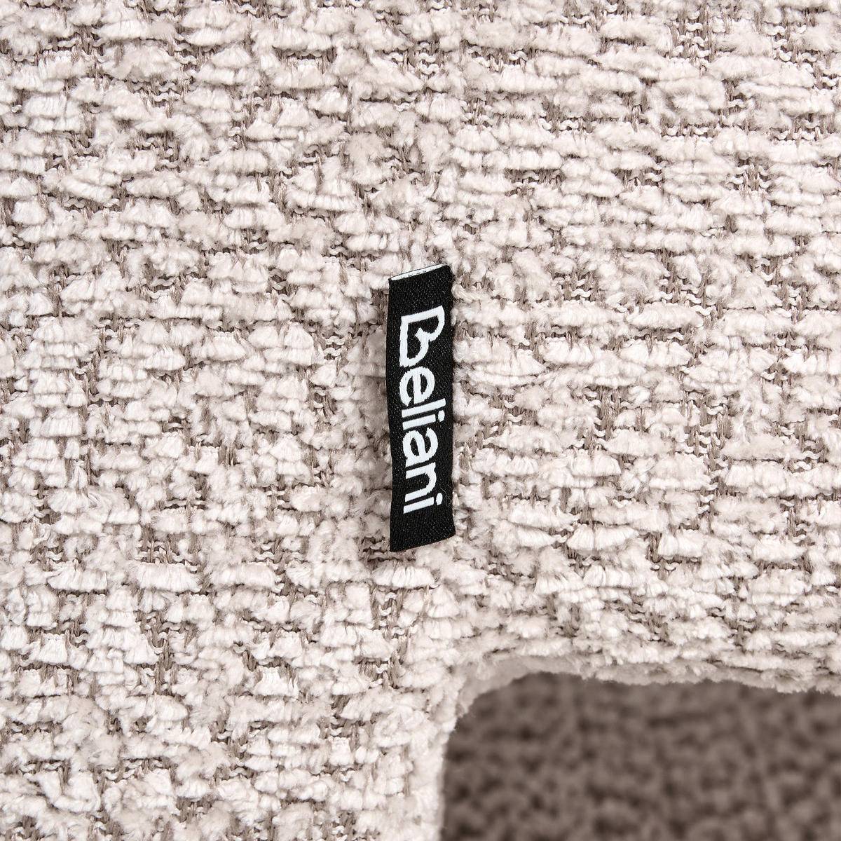 SESSEL Chenillegewebe Beige Vidsel - Beige, Textil (76/78/60cm) - Beliani