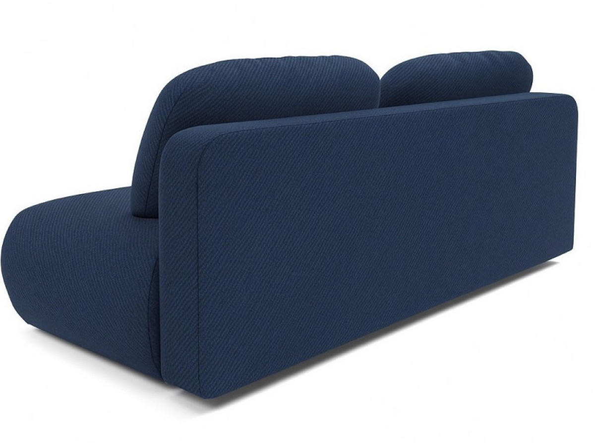 SOFA Blau OTO Ausziehbar Mit Bonnellfederung - Dunkelblau, Textil (206/90/92cm) - Sepro Meble