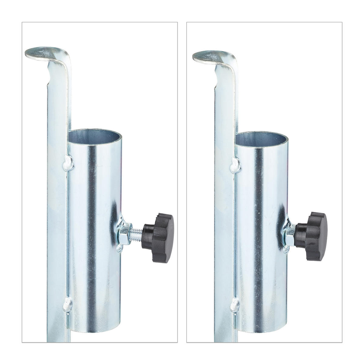 RASENDORN - Silberfarben, Metall (9/4cm) - Relaxdays