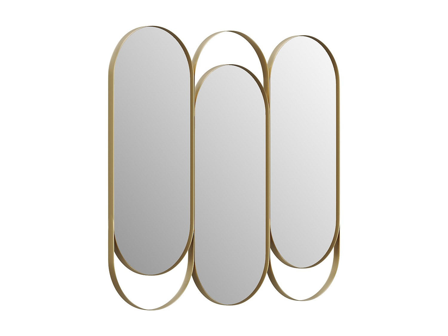 ART-DÉCO-FLÜGELSPIEGEL - Metall - 76 x 69,5 cm - Goldfarben - JICHIMI - Goldfarben, Metall (76/69.5/2.5cm) - Vente-Unique