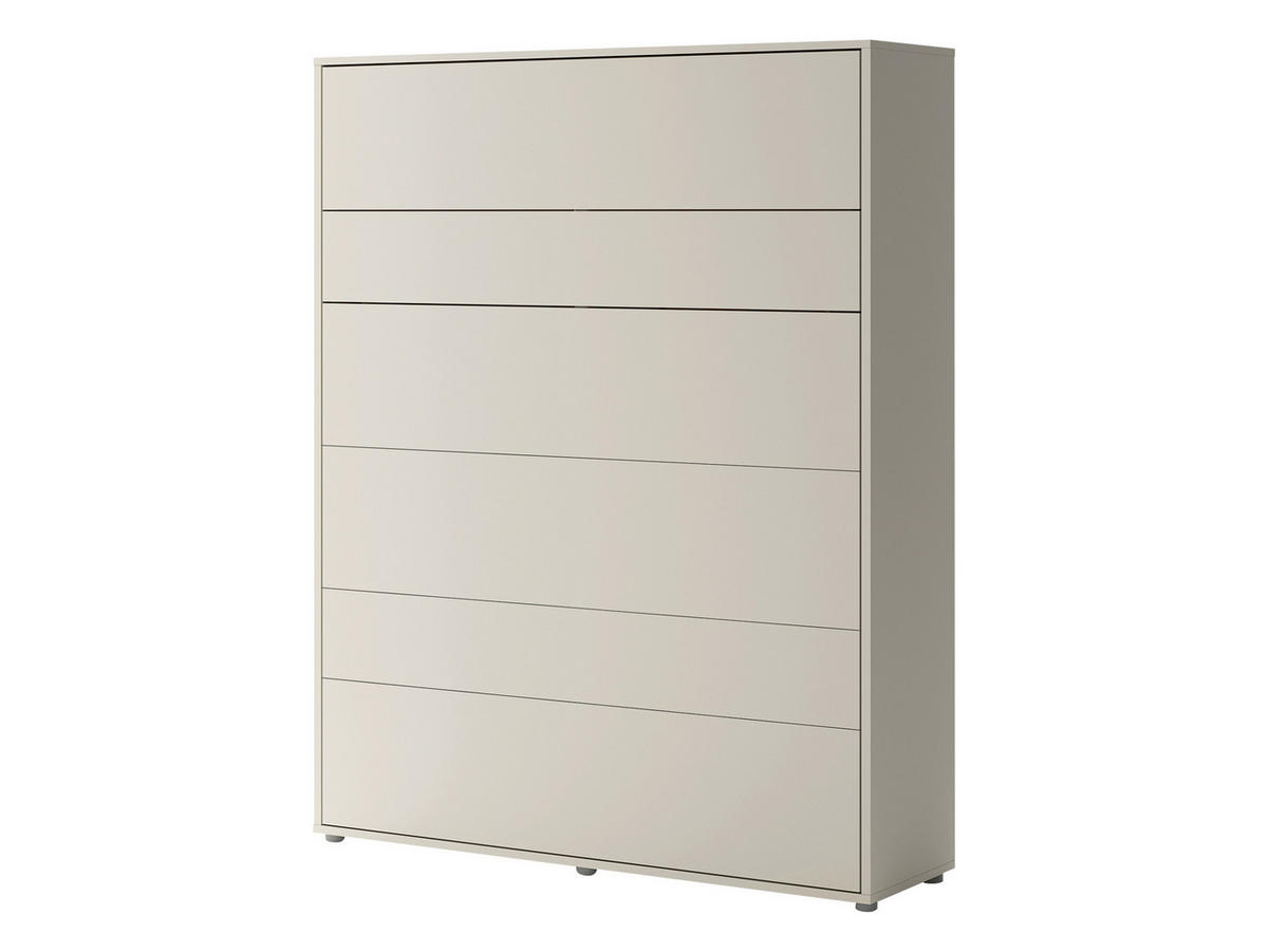 SCHRANKBETT Bed-Concept BC-12 160x200 mit zwei LED-Lampe und LED Beleuchtung - Kaschmir/Grau, Holz/Holzwerkstoff (160/200cm) - MIRJAN24