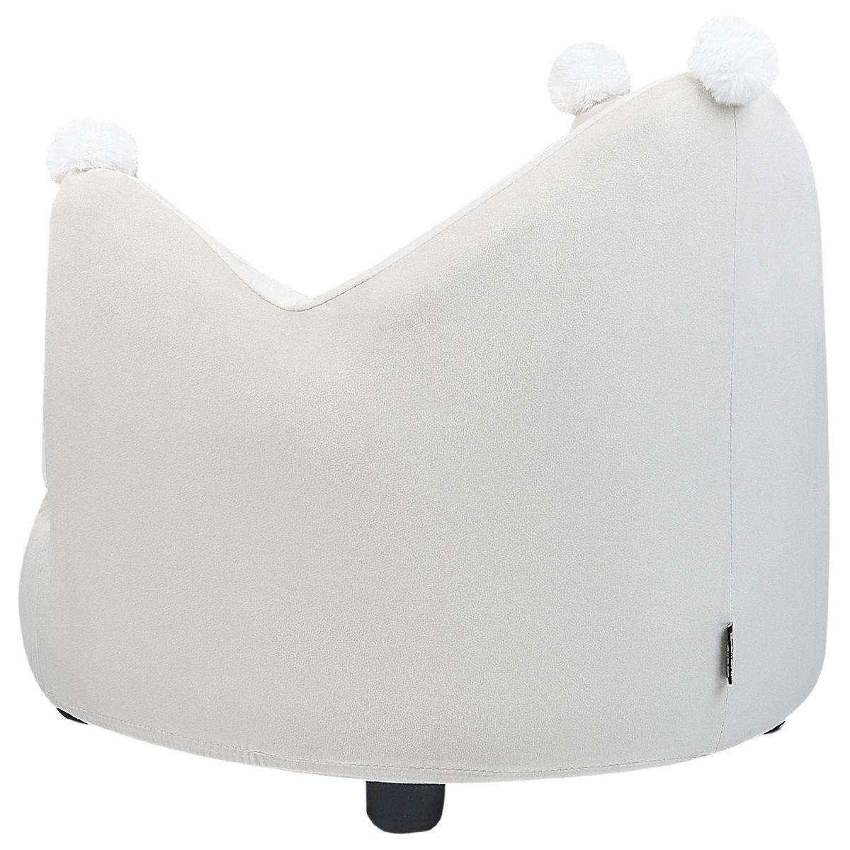 KINDERSESSEL Hellbeige Vega - Beige/Schwarz, Textil (50/47/44cm) - Beliani