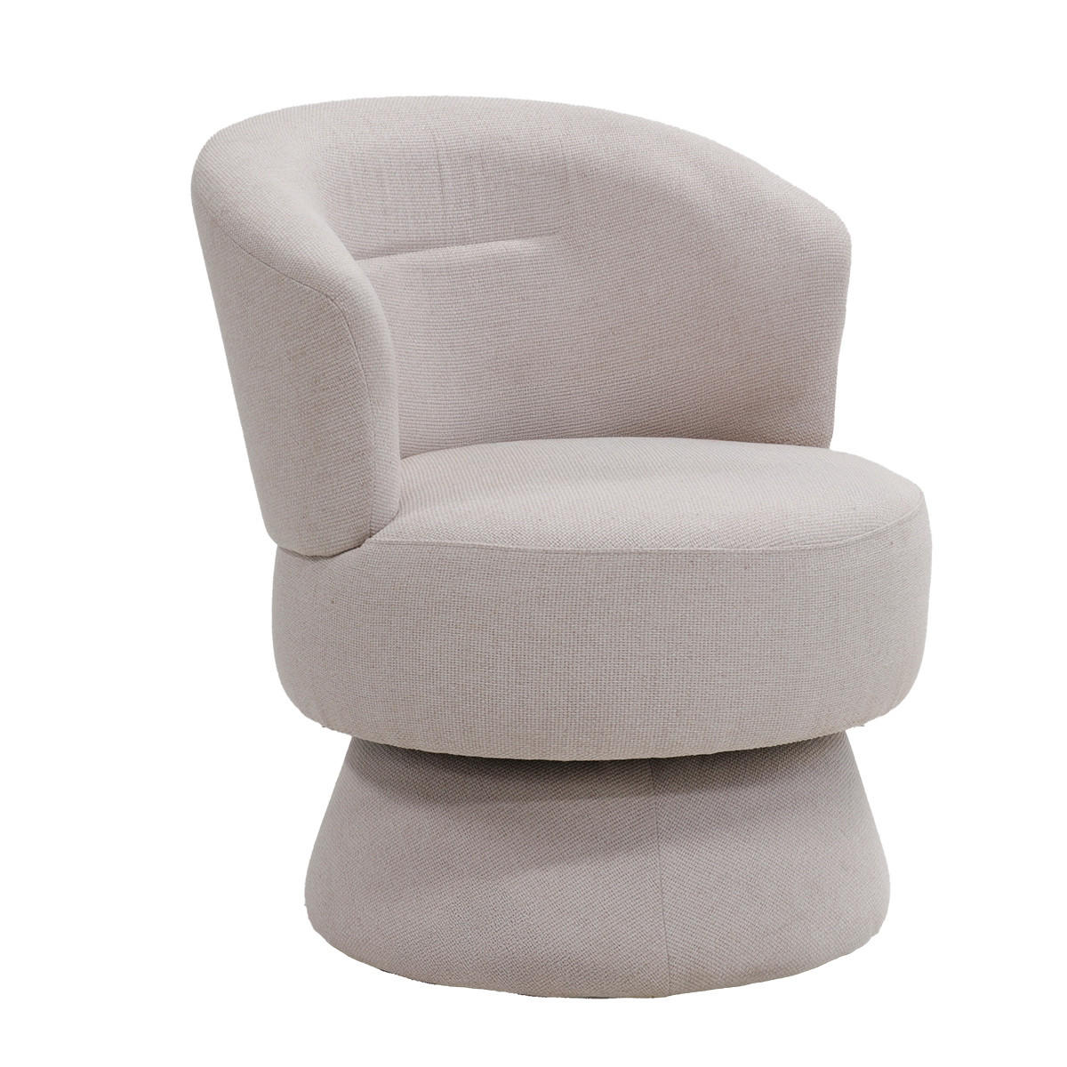 DREHSESSEL aus Stoff, Beige - Beige, Textil (65/79/64cm) - Giga Meubel