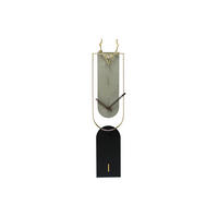 WANDUHR Design Grau 18/76 cm - Grau, Holzwerkstoff/Metall (1.2/75.5/2cm) - ONZENO