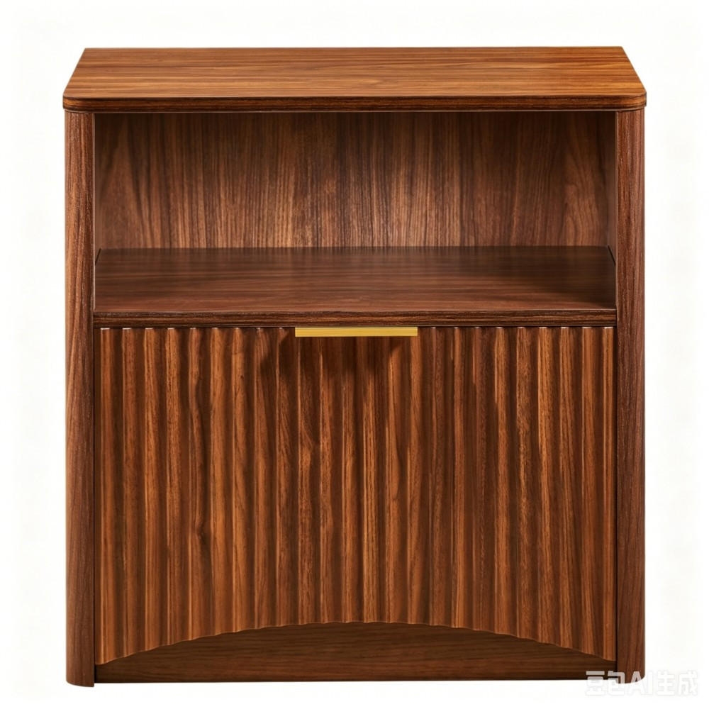 NACHTSCHRANK 58B/38T/60H cm Walnussfarben - Walnussfarben, Holzwerkstoff (38/60/58cm)
