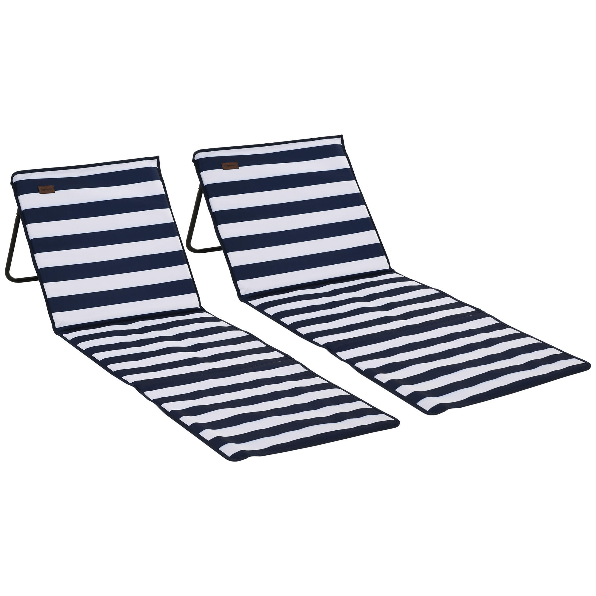 Outsunny Faltbare Blau 142x40x51 cm