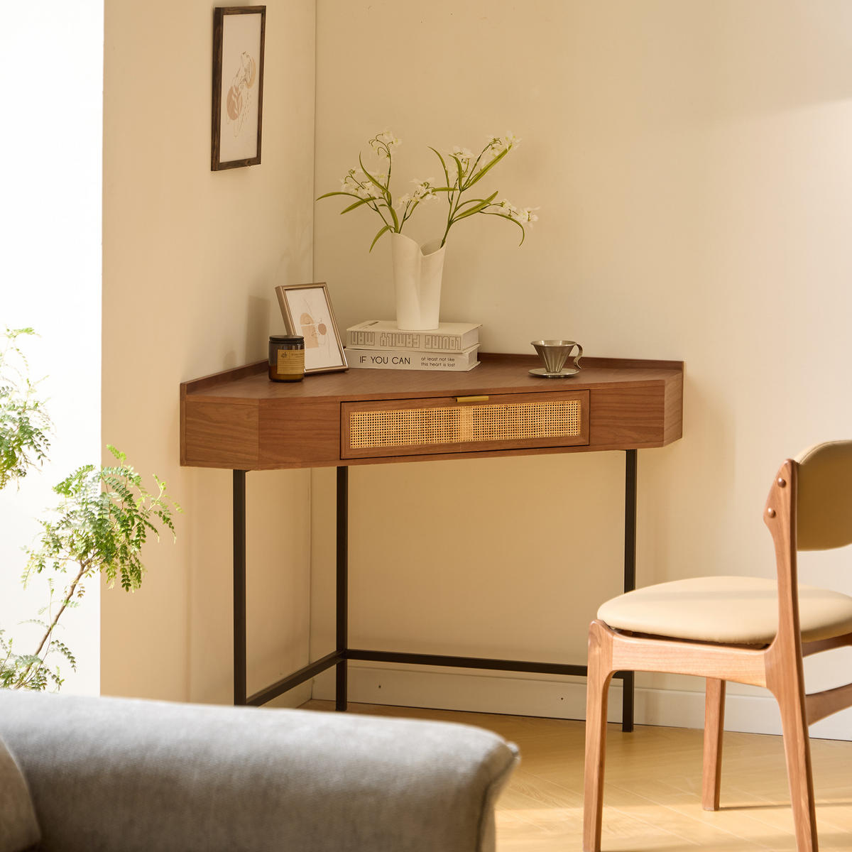 SCHREIBTISCH Rechteckig Braun 80 x 80 x 78 cm - Braun, Holz (80/80/78.5cm) - Nordlys