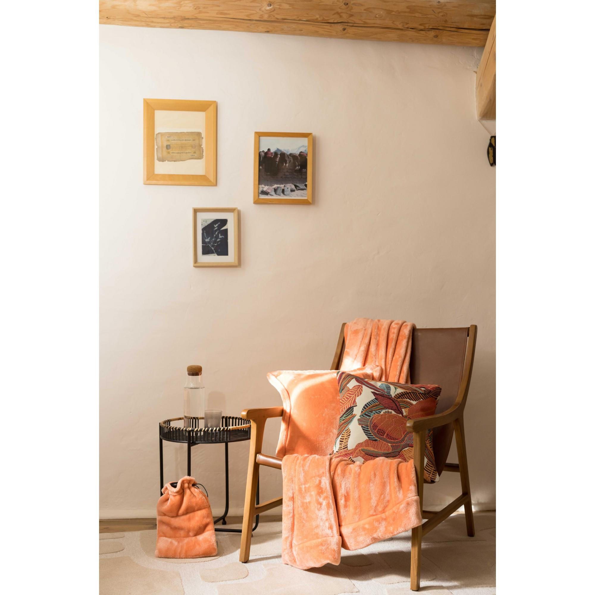 KISSEN Tender papaya 50 x 50 cm - Orange, Textil (50/50cm) - Vivaraise