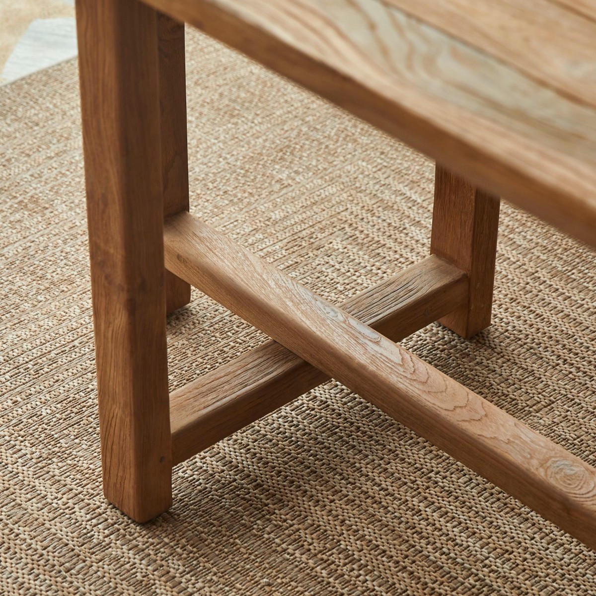 GARTENTISCH Antonia Natur aus Teak - Naturfarben, Holz (80/200/75cm) - Tikamoon