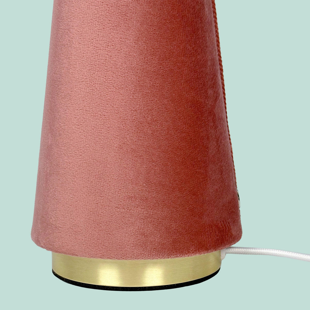 TISCHLAMPE - Rosa, Textil/Metall (30/30/47cm) - Relaxdays