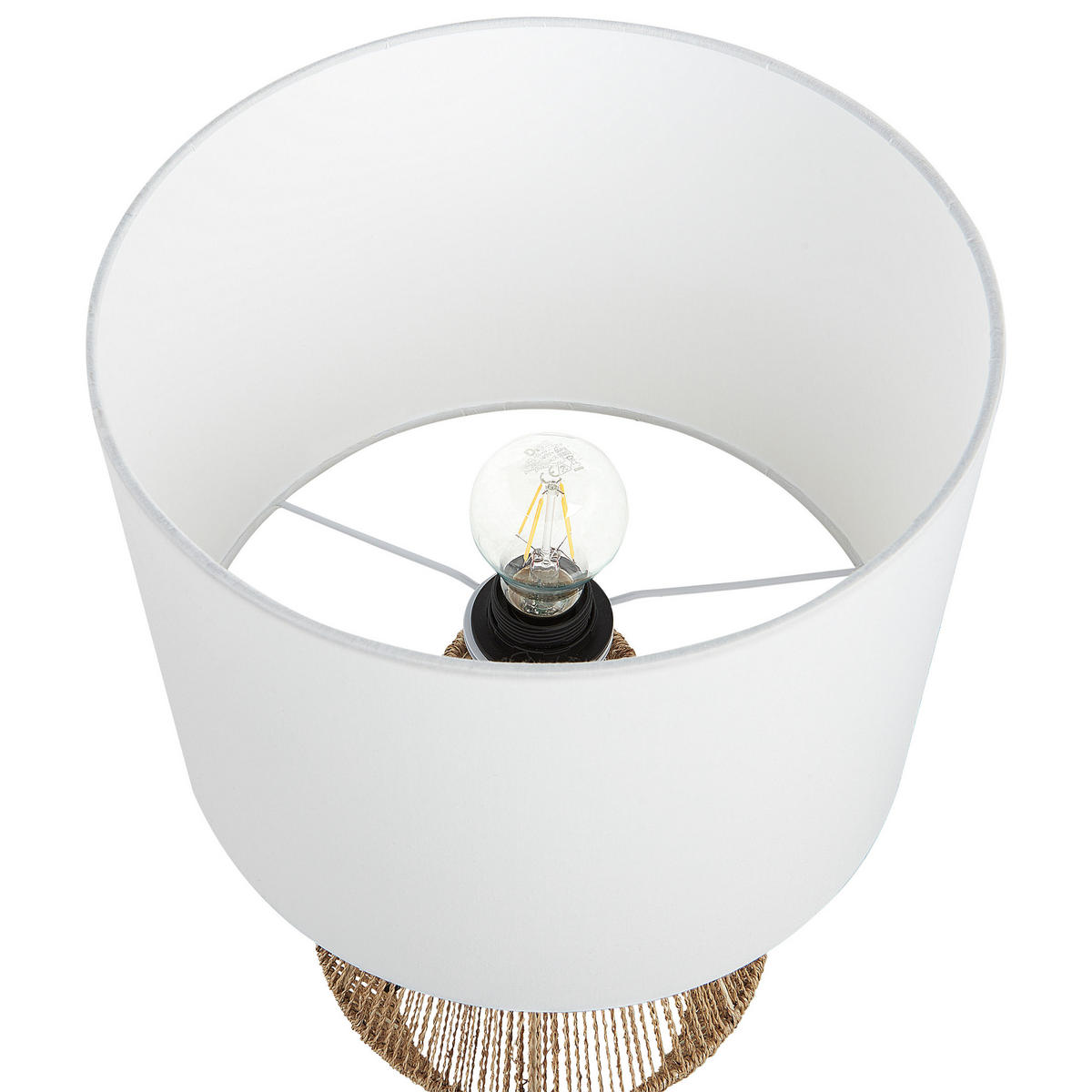 TISCHLAMPE Malewa 23/23/52 cm - Naturfarben, Papier (23/23/52cm) - Beliani
