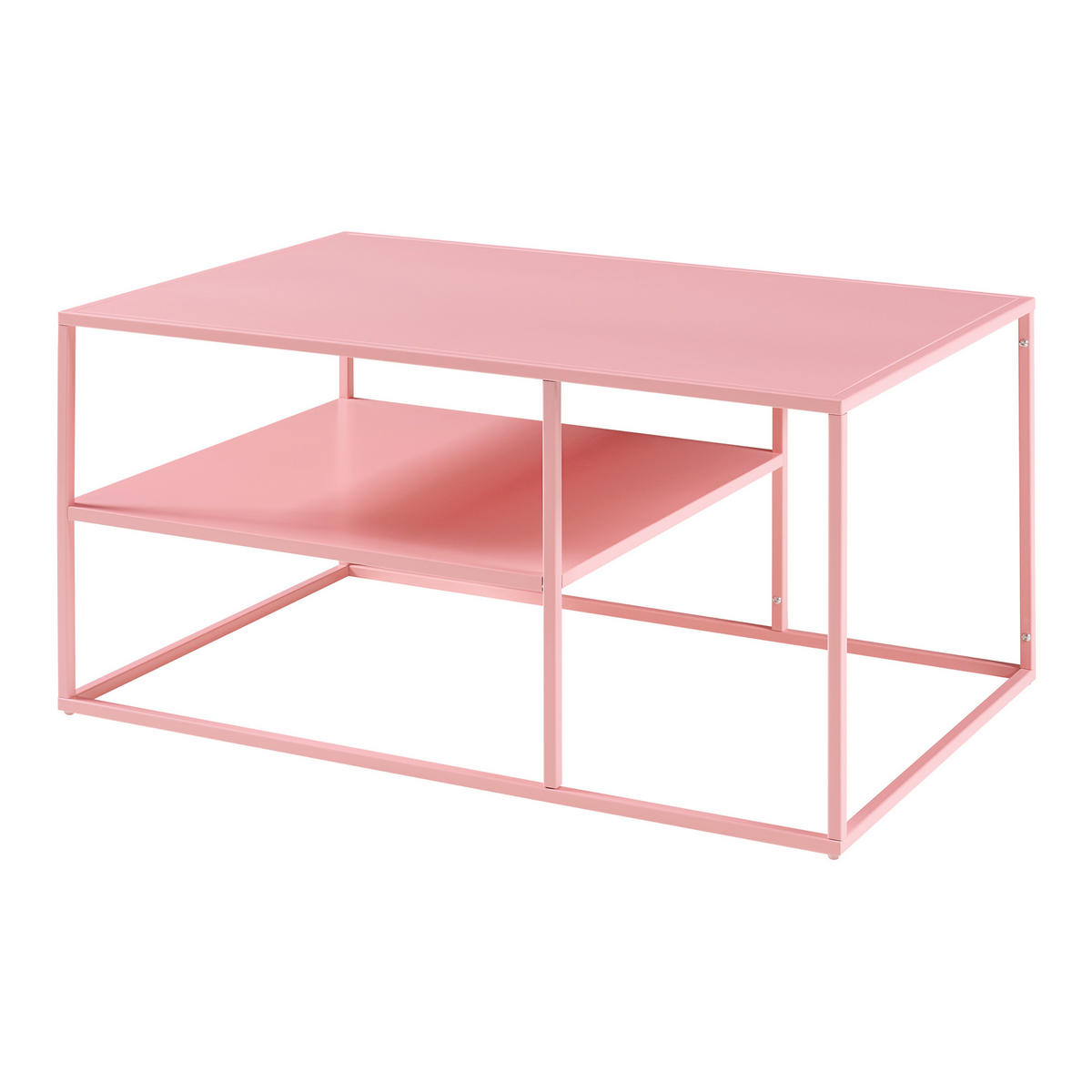COUCHTISCH Solund 45/90/60 cm - Pink, Metall (60/90/45cm) - [en.casa]