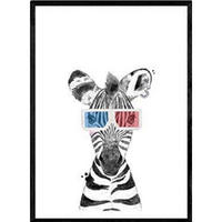 POSTER Zebra – Kinder A3 Rahmenlos - Klar, Papier (29.7/5/42cm) - Nacnic