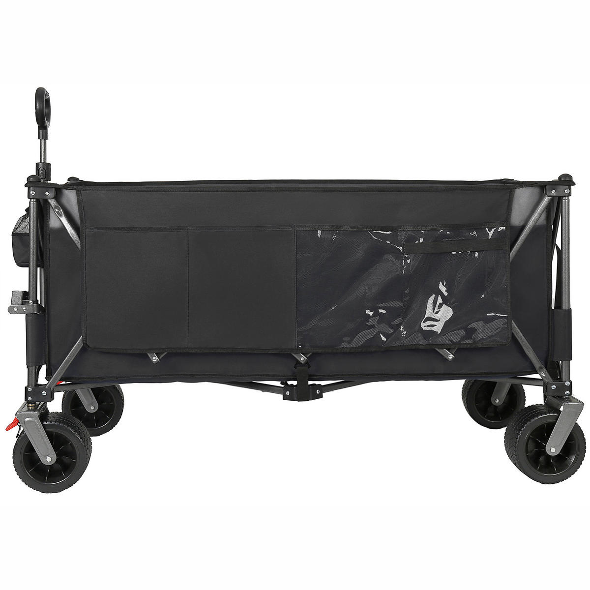 TRANSPORTWAGEN, extra groß faltbar, 300L, 250kg, Vier-Wege-Montage, schwarz - Schwarz, Metall (26.5/73/41.5cm) - Vallsero