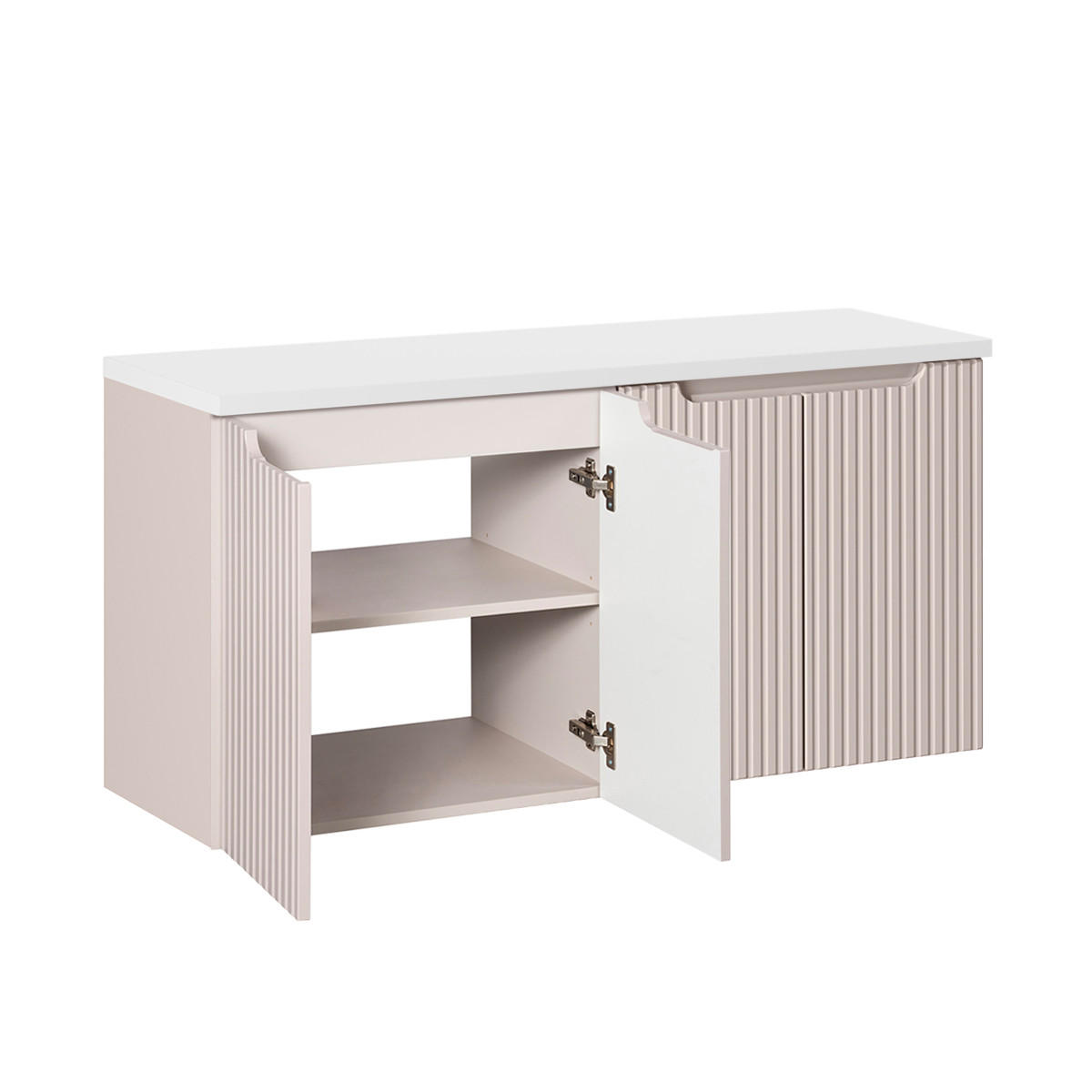 SKŘÍŇKA POD UMYVADLO 120cm Riva Kašmír - béžová, kompozitní dřevo (120/57/40cm) - Petits-meubles
