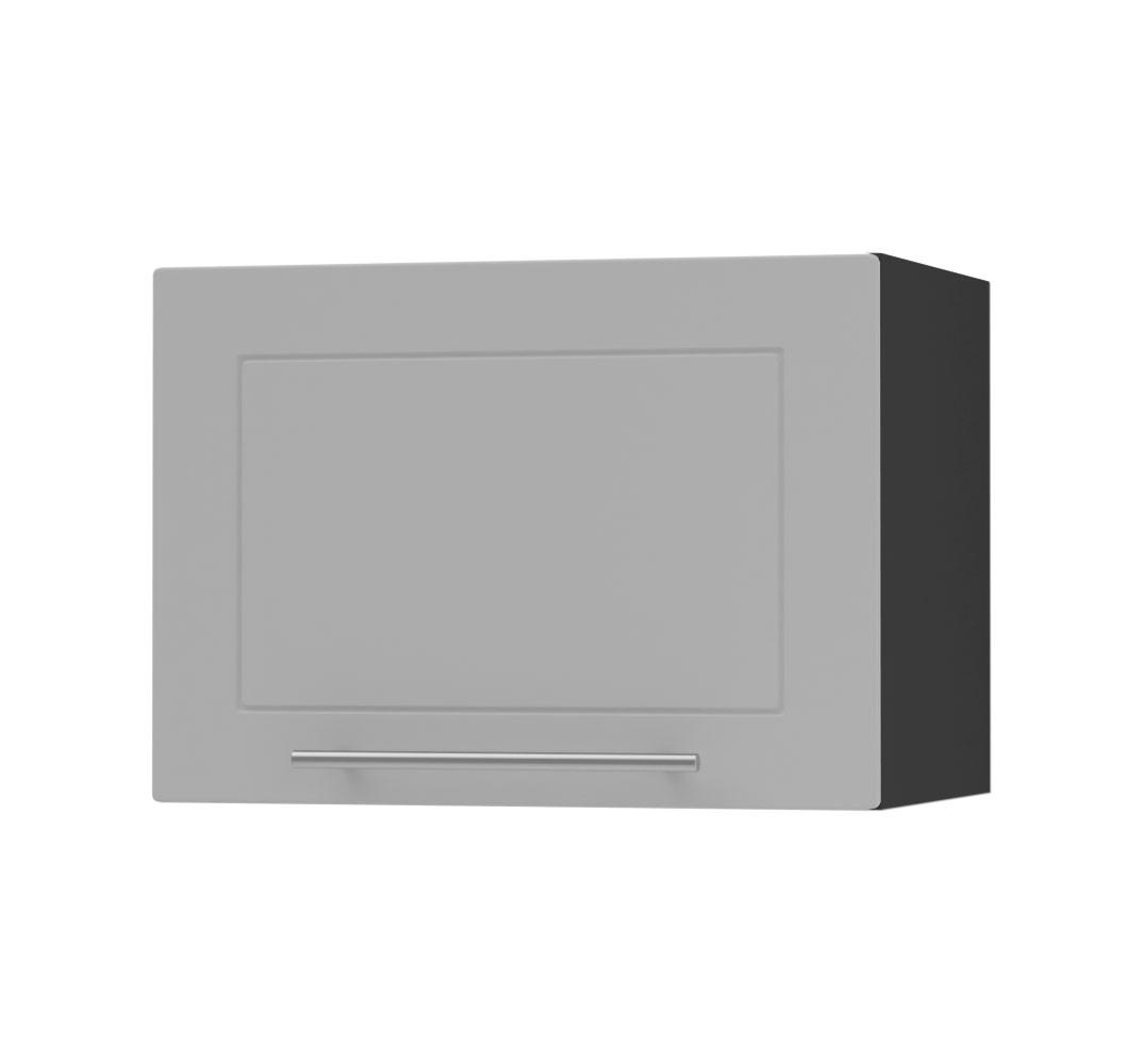 KÜCHENHÄNGESCHRANK Kvantum W4B/50 Dust Grey Matt / Schwarz Matt 50 / 32,5 / 36cm - Schwarz/Grau, Holz/Holzwerkstoff (50/36/32.5cm) - Feldmann-Wohnen