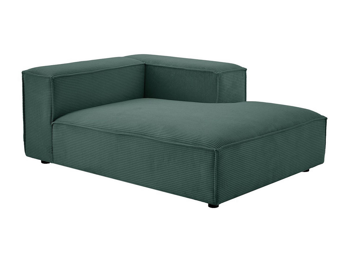 RECAMIERE ohne Schlaffunktion - 1 Person - samt - grün Ruzolo - Grün, Textil (120/67/169cm) - Vente-Unique