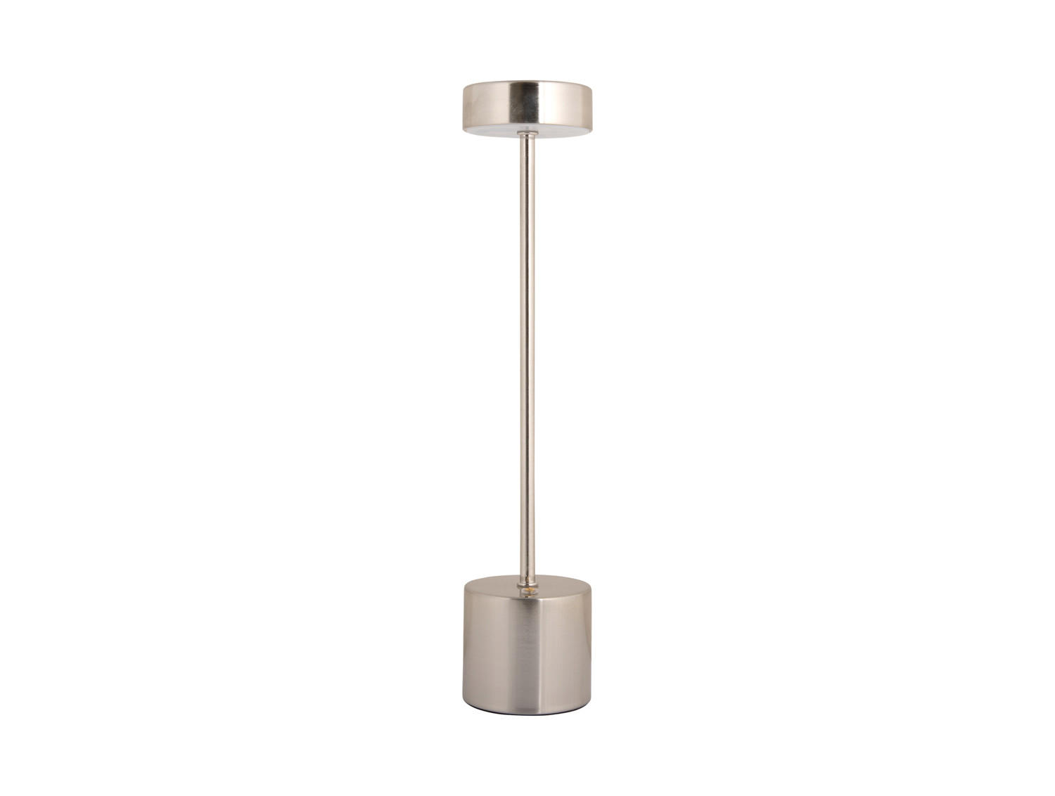 Leitmotiv Tischlampe Silber 8x37.5x8 cm