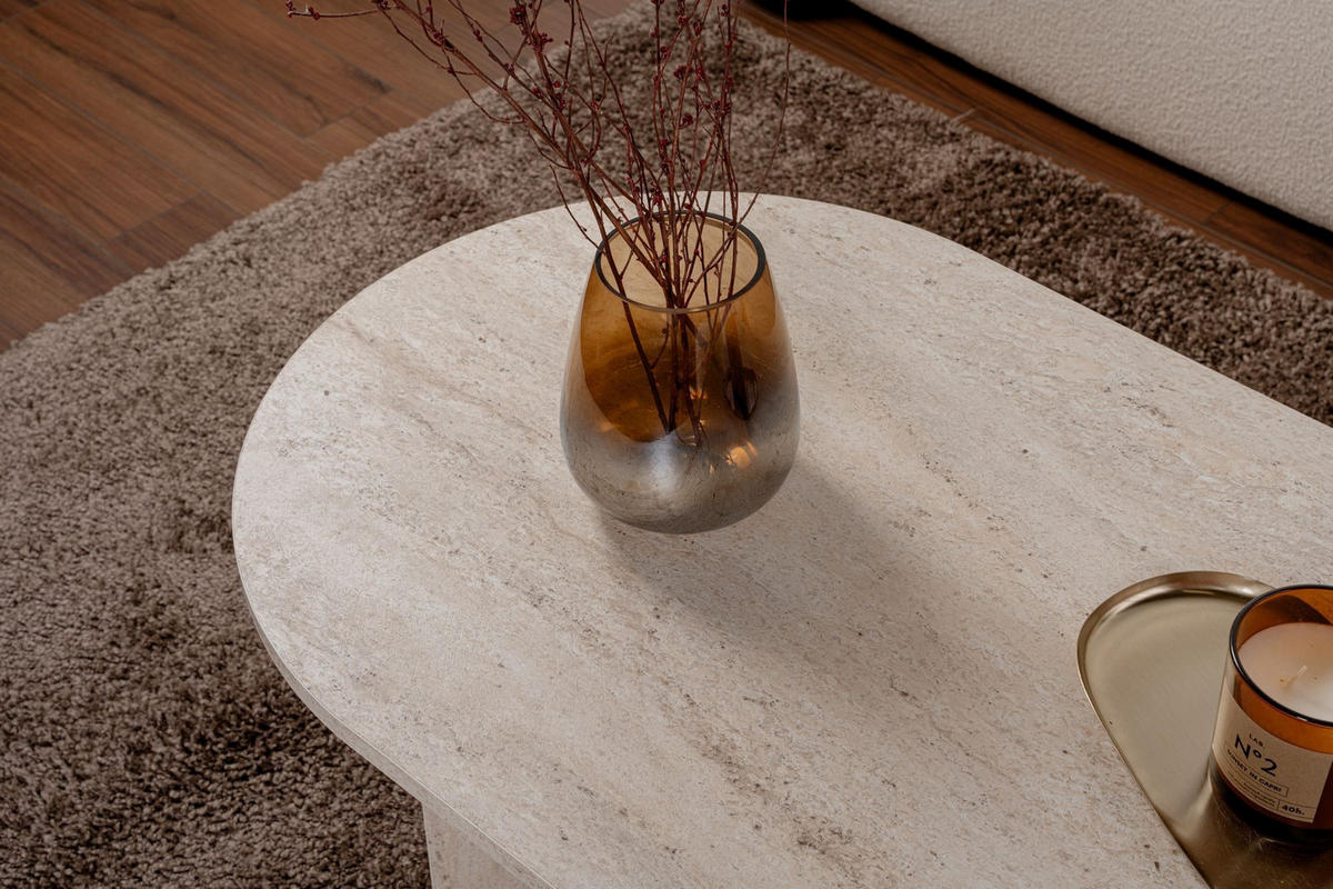 COUCHTISCH Sable Beige - Beige, Holz (60/119/40cm) - Habitat Garten