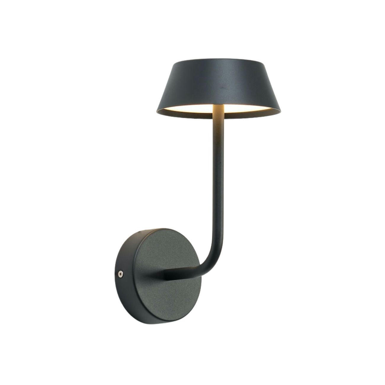 WANDLEUCHTE Fabro, Schwarz, 27cm - Schwarz, Metall (13/27/17cm) - KOSILUM