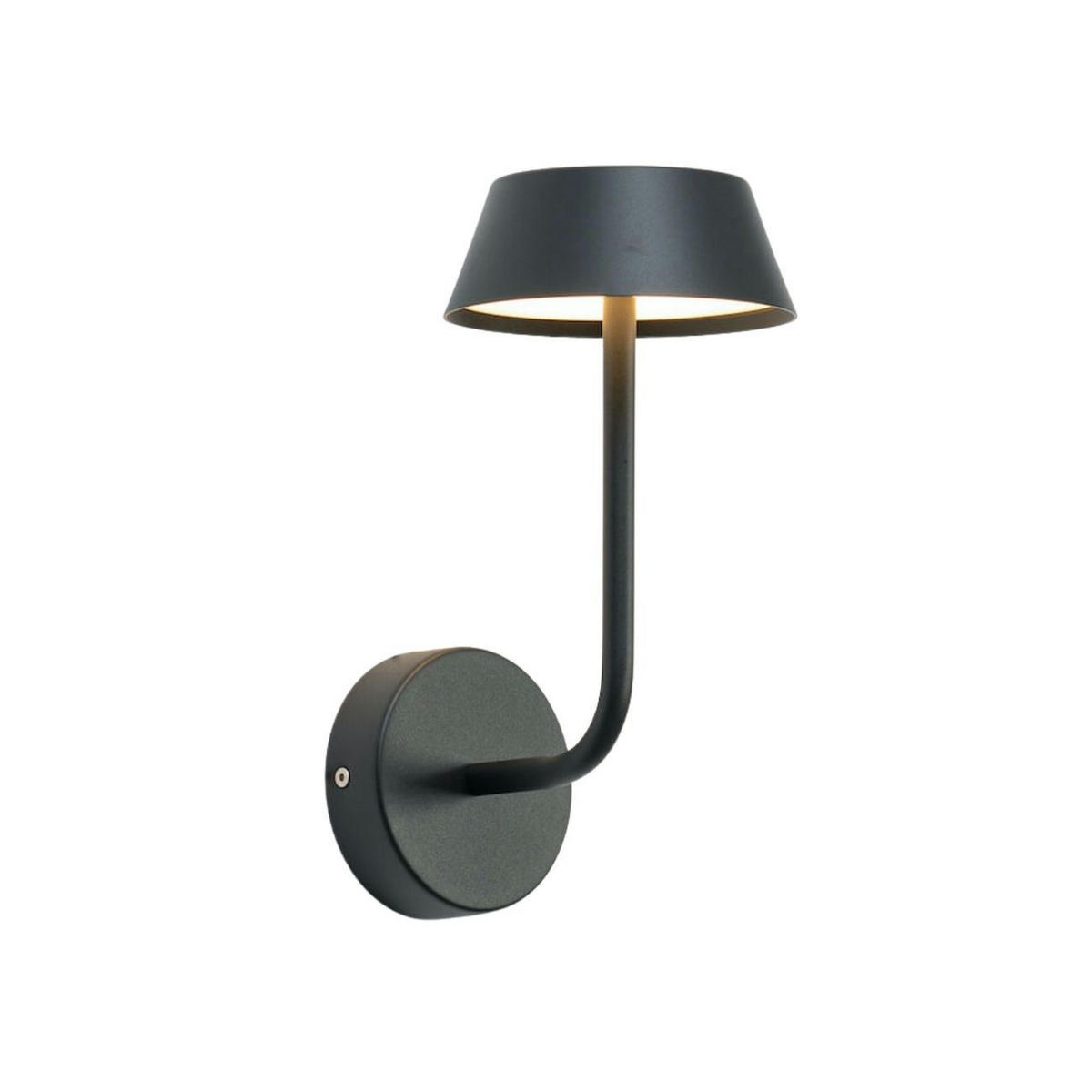 WANDLEUCHTE Fabro, Schwarz, 27cm - Schwarz, Metall (13/27/17cm) - KOSILUM