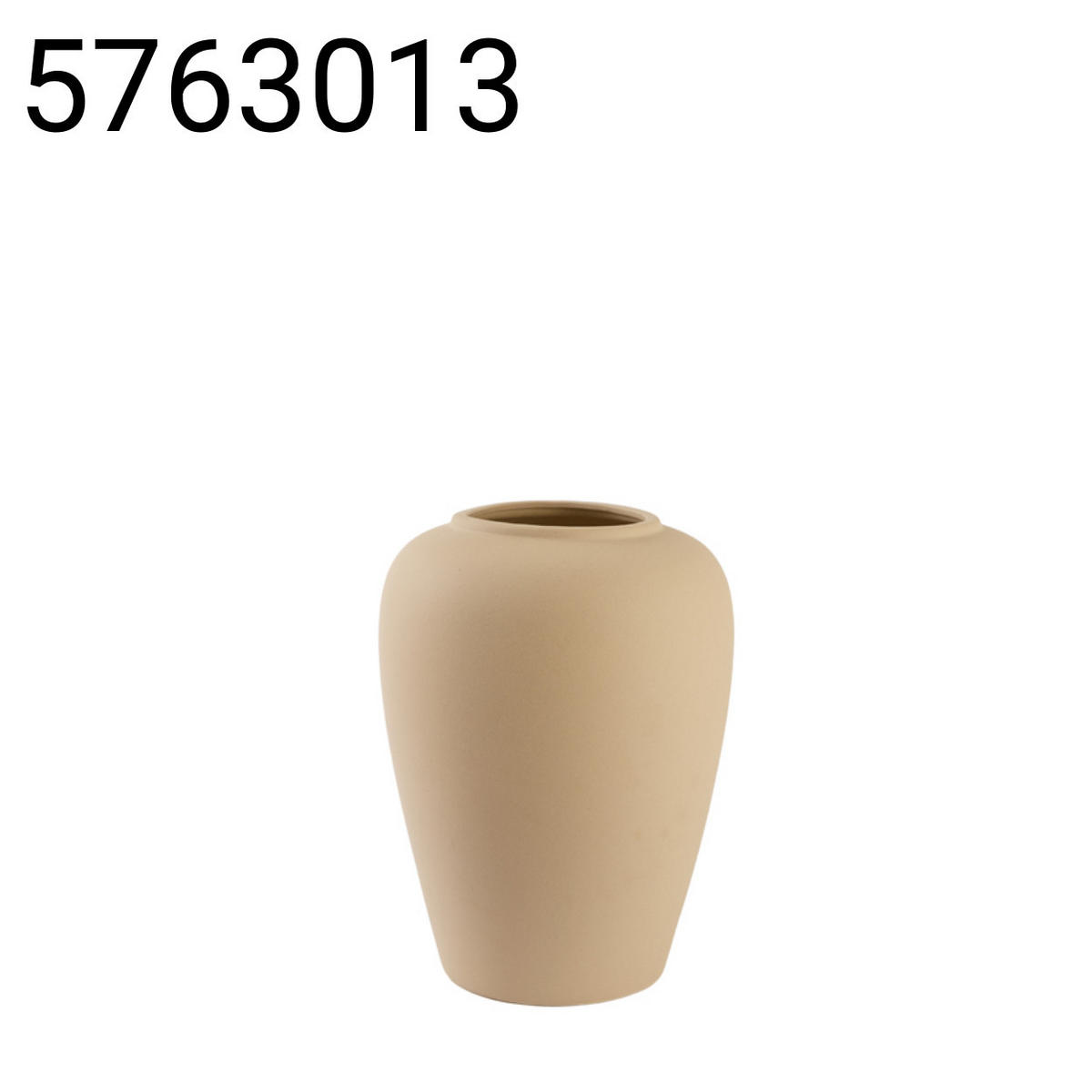 VASE Valeria - Weiß - 40/40/52 cm - Weiß, Keramik (52cm) - Light & Living