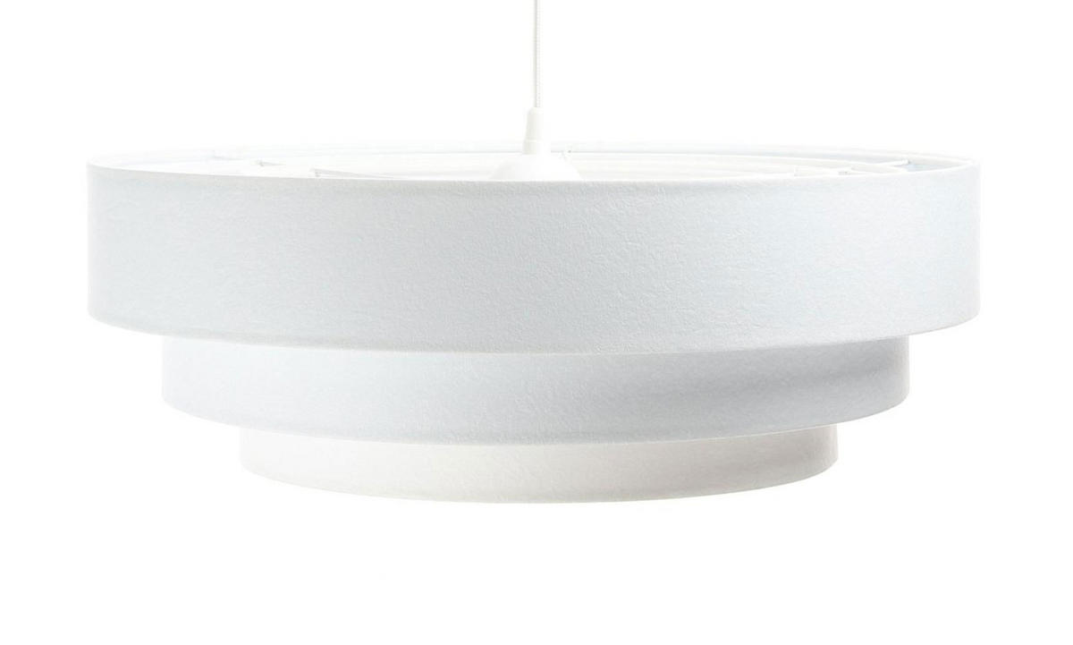 HÄNGELEUCHTE Weiß 60/20 cm - Silberfarben, Kunststoff (60/1.5/20cm) - ONZENO