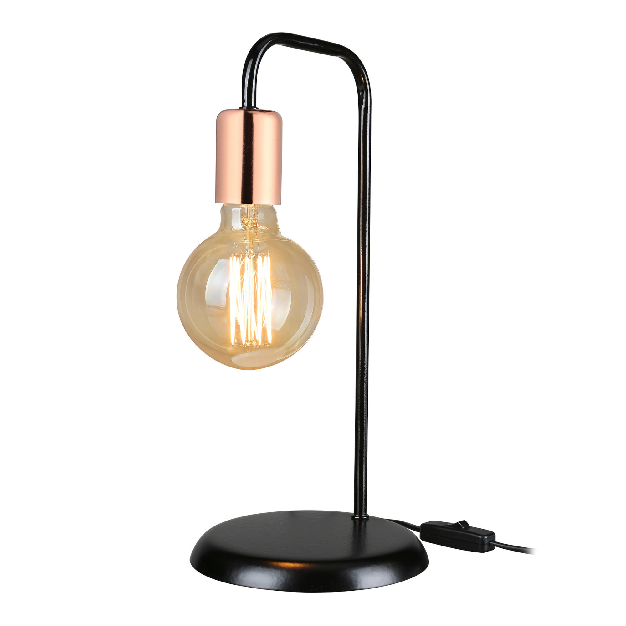 TISCHLEUCHTE Lancaster - Kupferfarben, Metall (17/17/36cm) - lux.pro