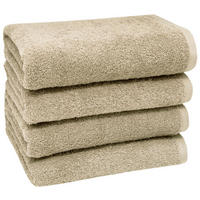 HANDTÜCHER, 4er-Set, 50x100 cm, 100% Baumwolle, Braun - Cappuccino, Textil (50/100cm) - Zollner