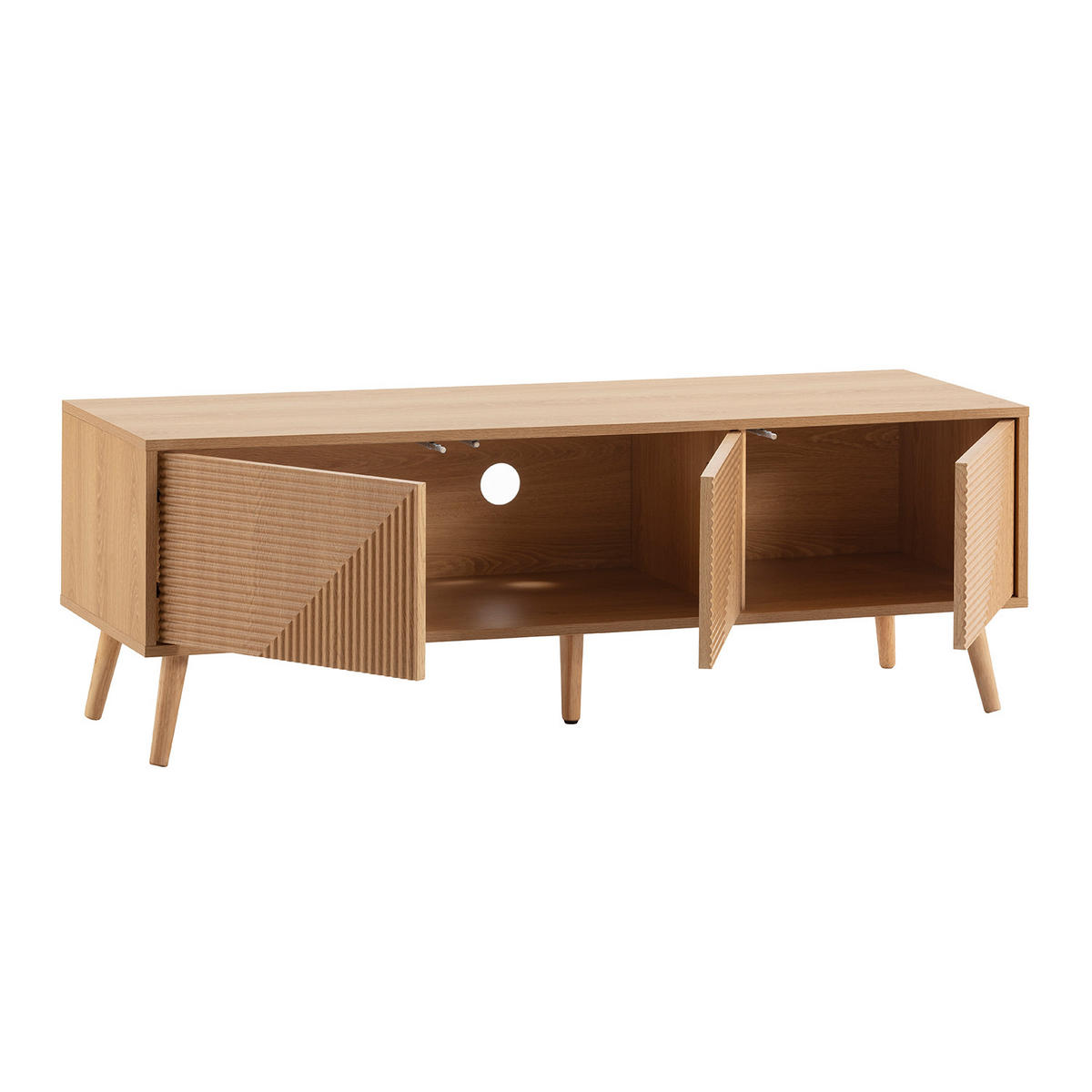 TV-ELEMENT Telmo 3 türen Eichenfarbe 130 cm - Honigeiche, Holzwerkstoff (130/45/40cm) - VS Venta-stock